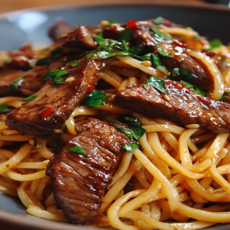 Sweet and Spicy Garlic Steak Pasta, savory, flavorful, garlic-infused, mouthwatering, satisfying, delicious