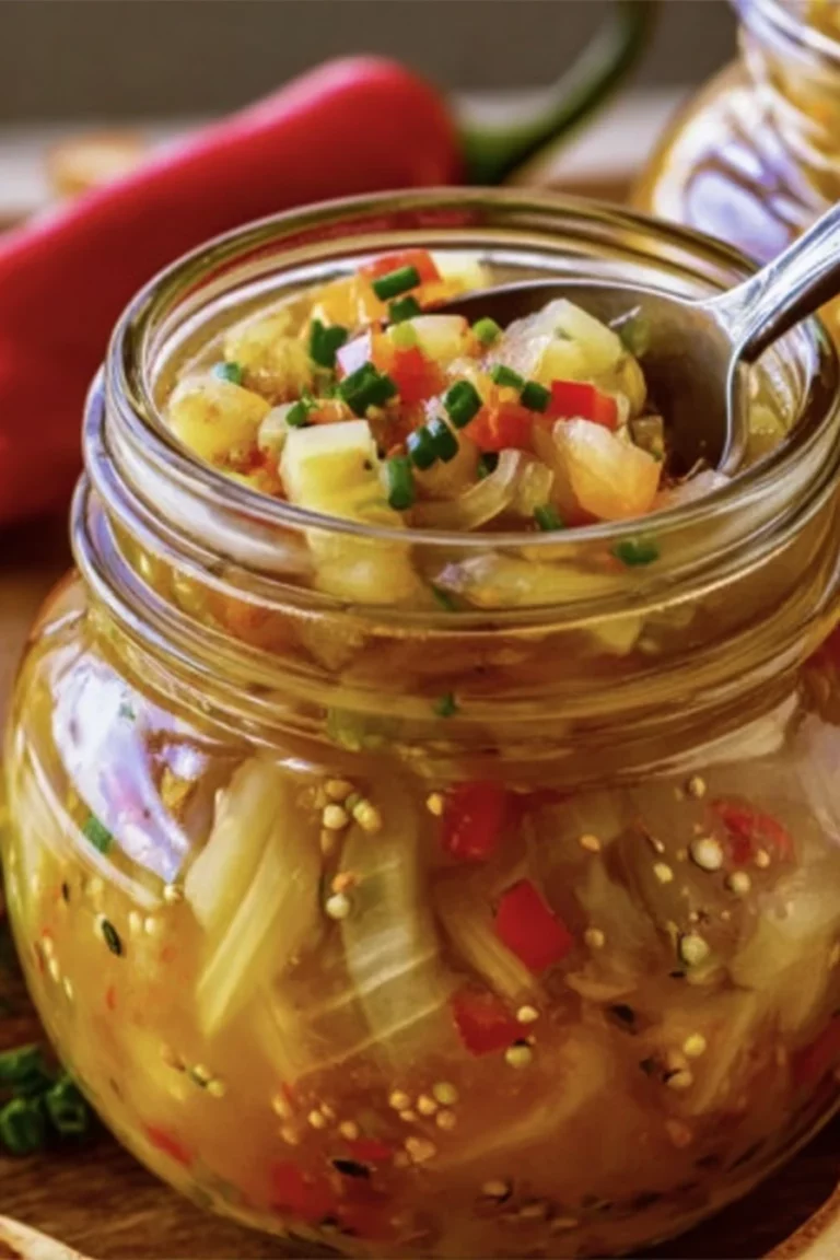 banana pepper relish, spicy condiment, homemade recipe, tangy, flavorful, vibrant colors