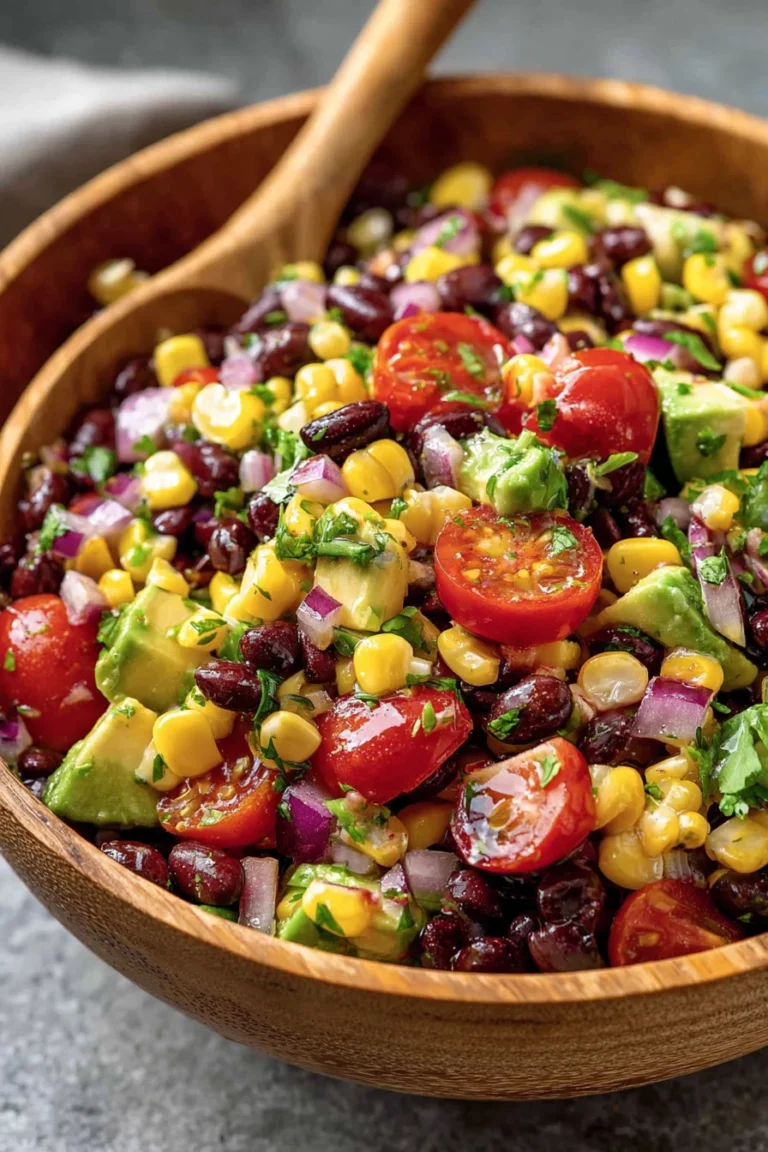 black bean corn salad, fresh, colorful, flavorful, healthy, summer side dish