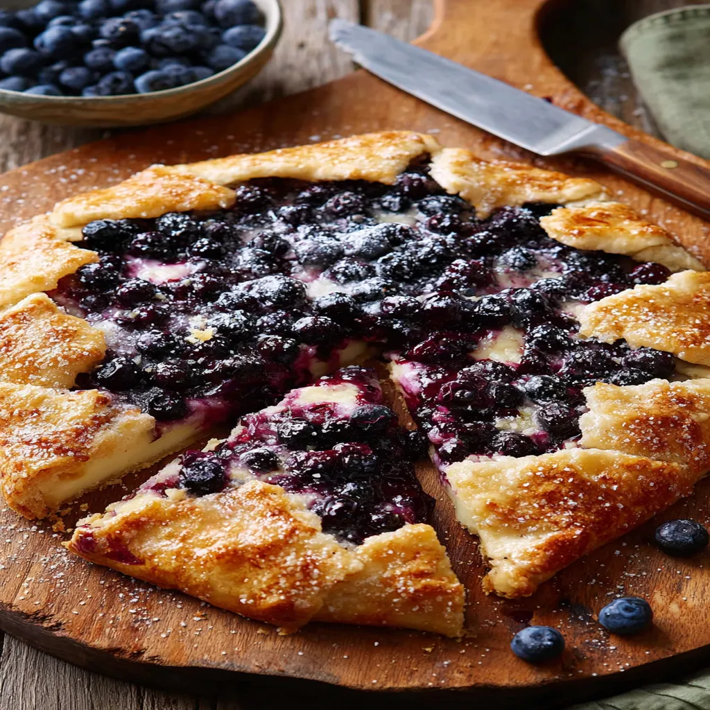 Blueberry Cheesecake Galette recipe step-by-step guide