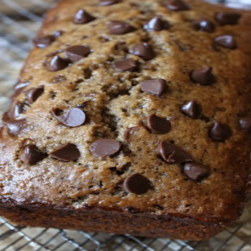 chocolate chip zucchini bread, moist, decadent, sweet, indulgent, homemade, delicious