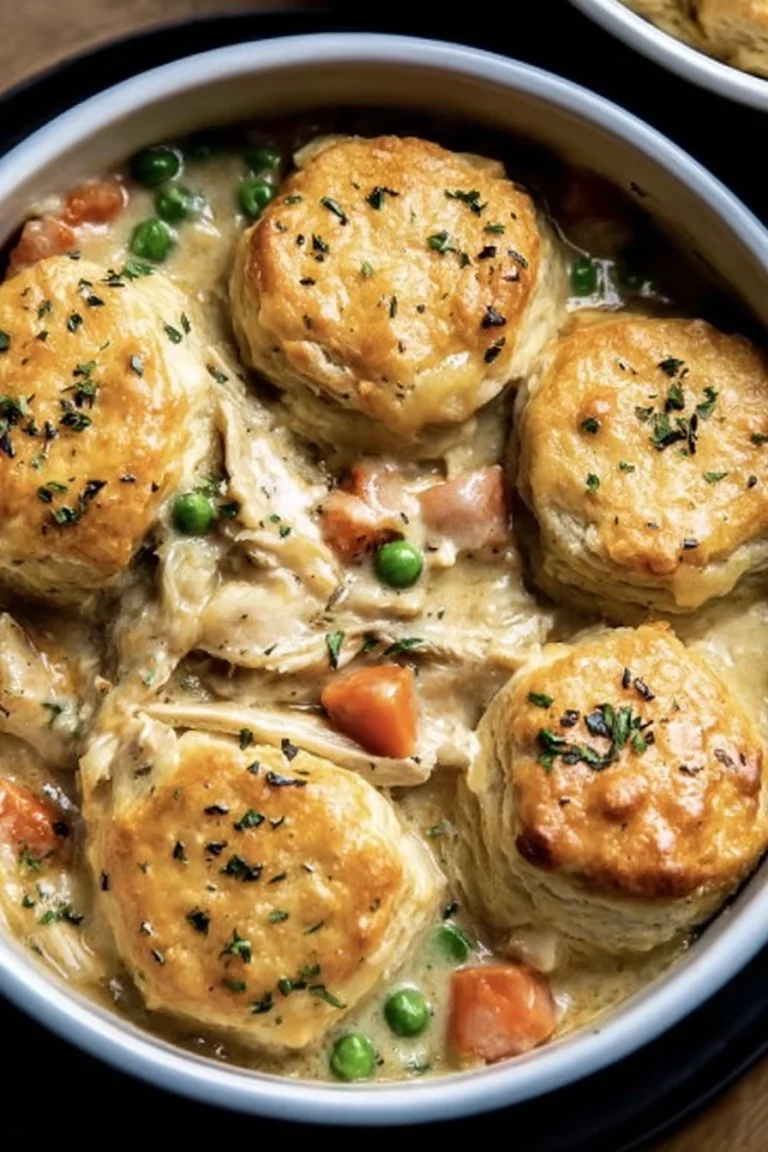 crockpot chicken pot pie casserole, savory, comforting, hearty, delicious