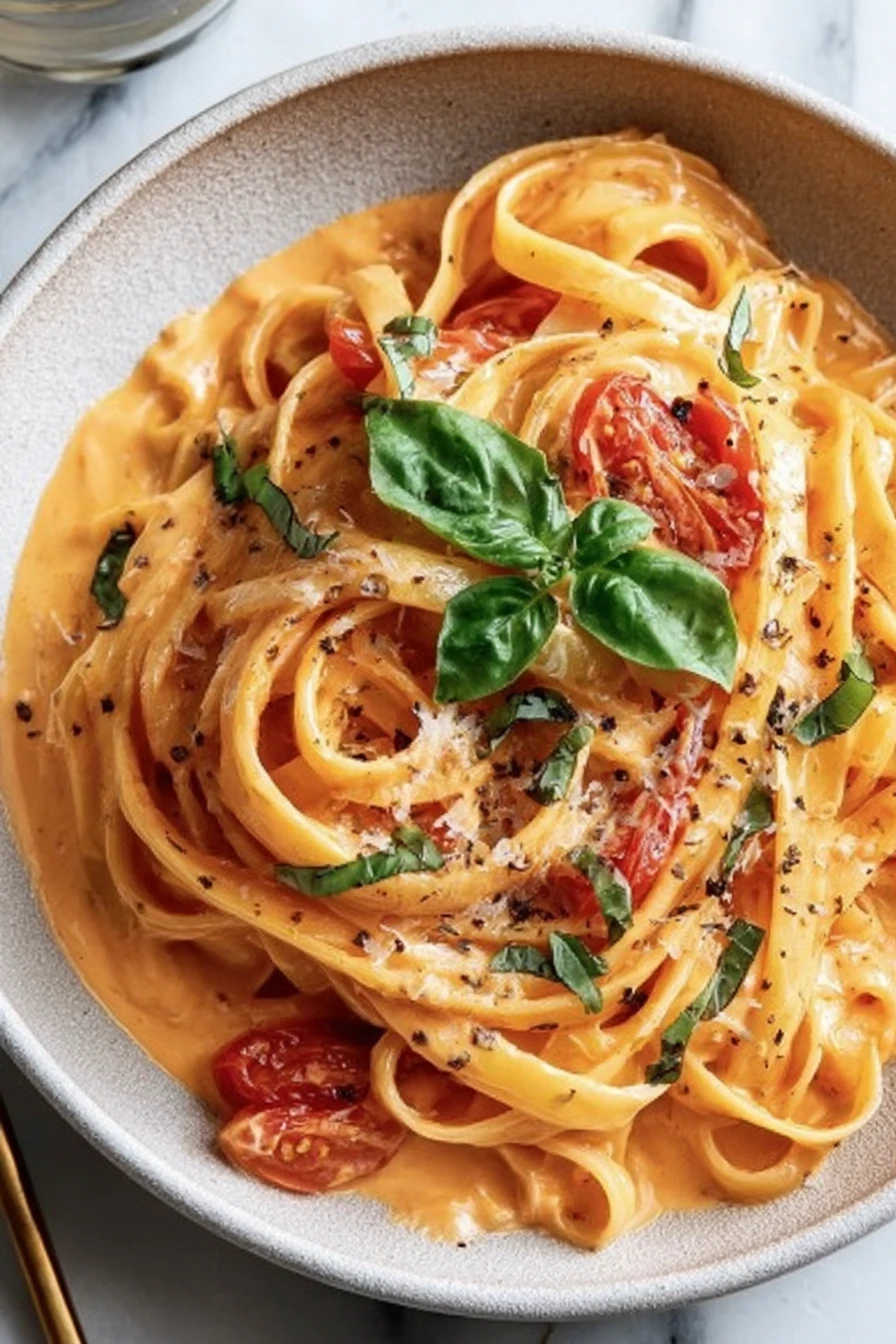 Easy One Pot Creamy Tomato Pasta recipe step-by-step guide