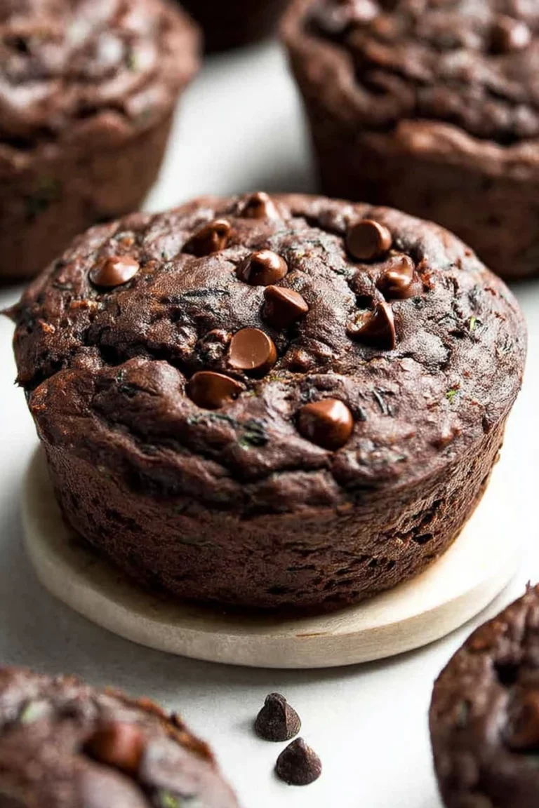 double chocolate zucchini muffins, healthy, moist, decadent, rich flavor