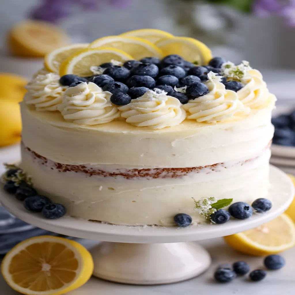 Lemon Blueberry Cake recipe step-by-step guide