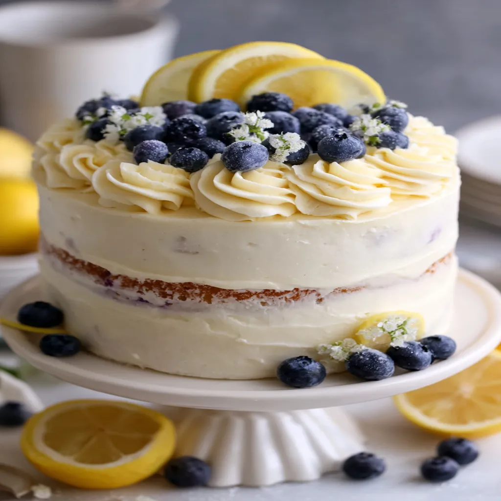 Lemon Blueberry Cake recipe step-by-step guide