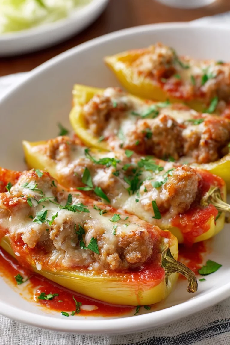 Nonna's, sausage, stuffed, banana peppers, savory, spicy, Italian flavors