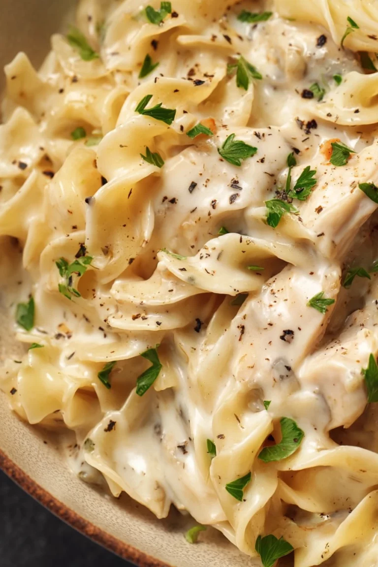 one pot chicken, noodles, savory broth, tender chicken, flavorful herbs