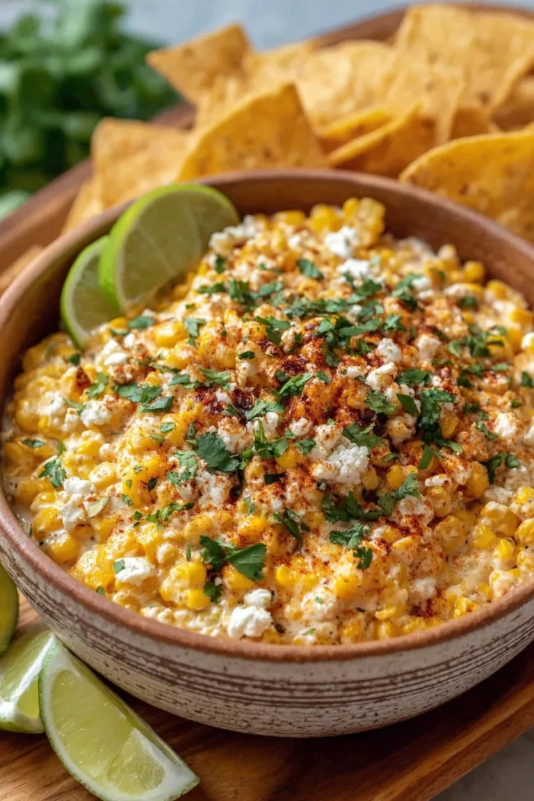 Elote-inspired, corn dip, party snack, flavorful, creamy, irresistible, savory