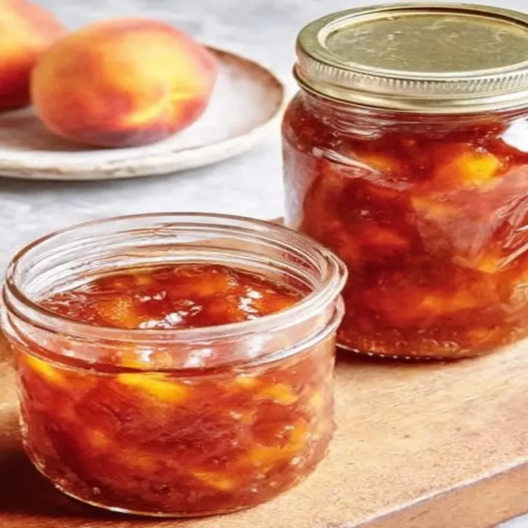 southern peach jam recipe, homemade, sweet, fruity, summer, preserving, delicious, peaches, spread