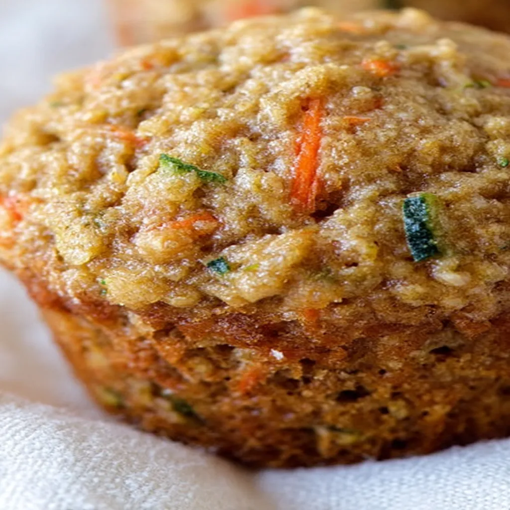 zucchini carrot oatmeal muffins, healthy baking, moist, flavorful, nutritious, delicious, breakfast treat