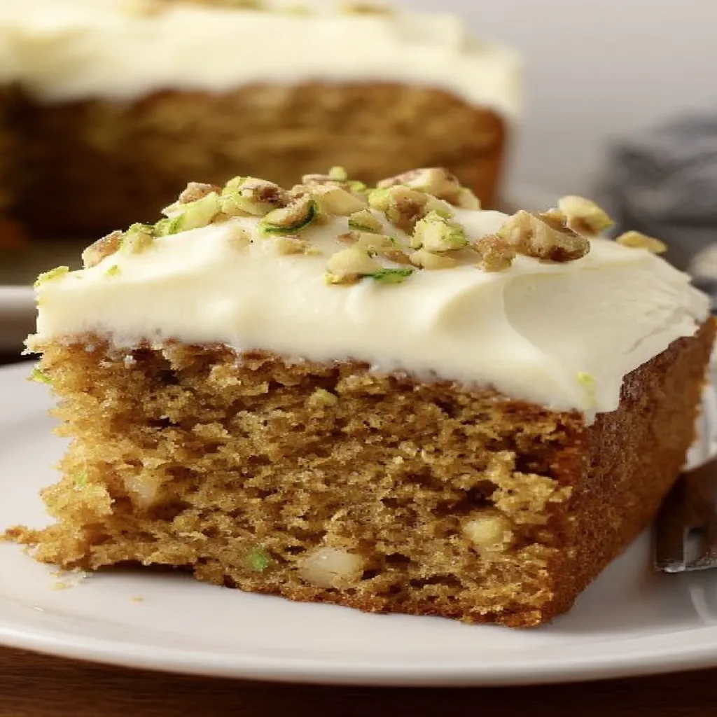 Zucchini Spice Cake Recipe with Cream Cheese Frosting recipe step-by-step guide