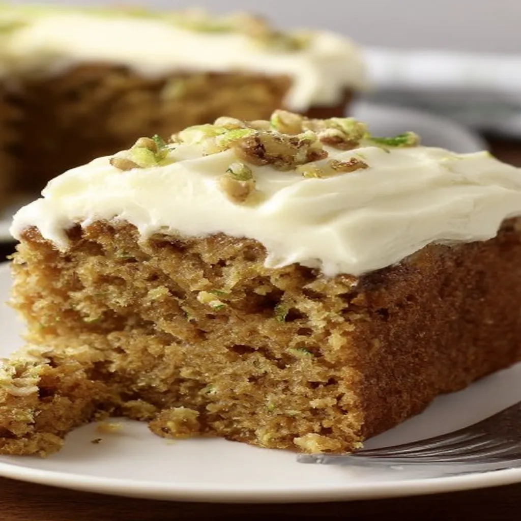 Zucchini Spice Cake Recipe with Cream Cheese Frosting recipe step-by-step guide