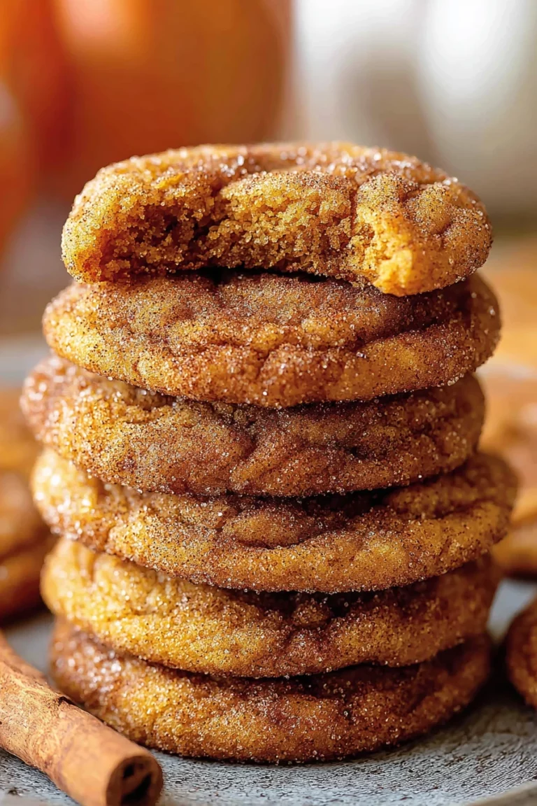 chewy pumpkin snickerdoodle cookies, fall flavors, spiced, soft-baked, deliciously sweet