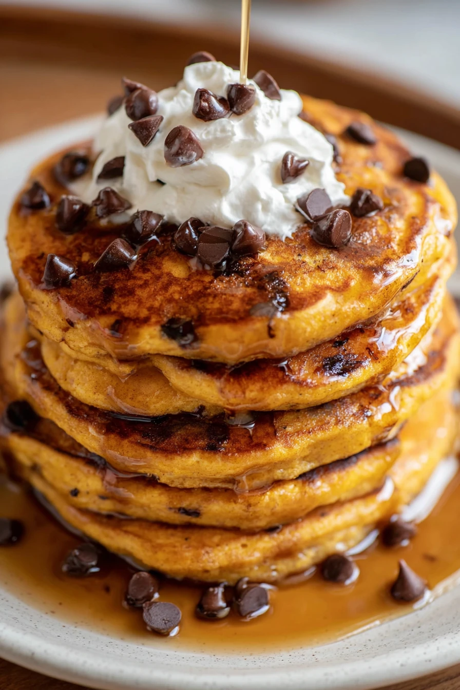 Chocolate Chip Pumpkin Pancakes recipe step-by-step guide