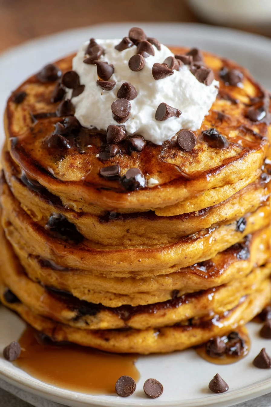 Chocolate Chip Pumpkin Pancakes recipe step-by-step guide