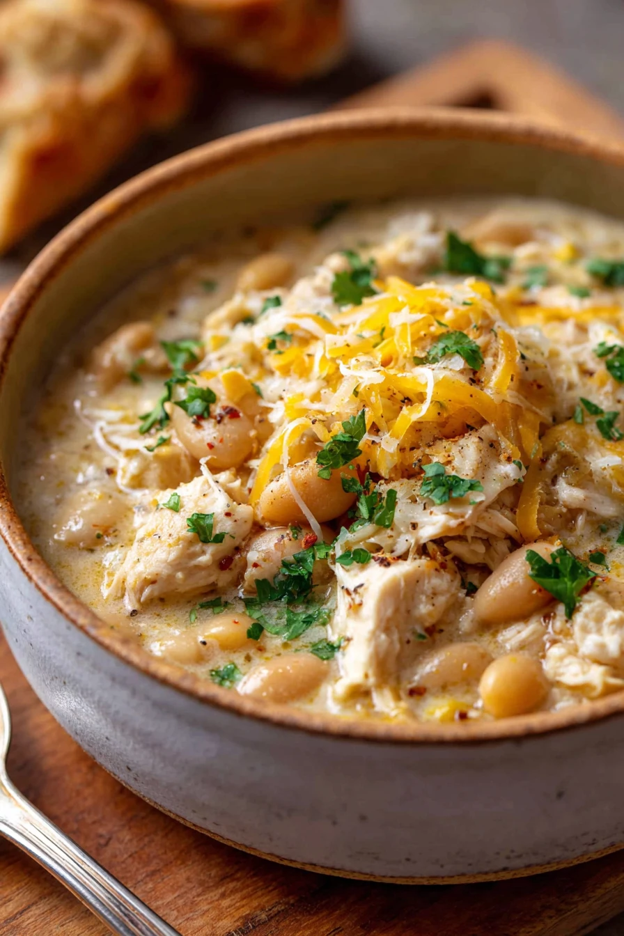 white chicken chili, easy recipe, flavorful, hearty, creamy, comforting, delicious