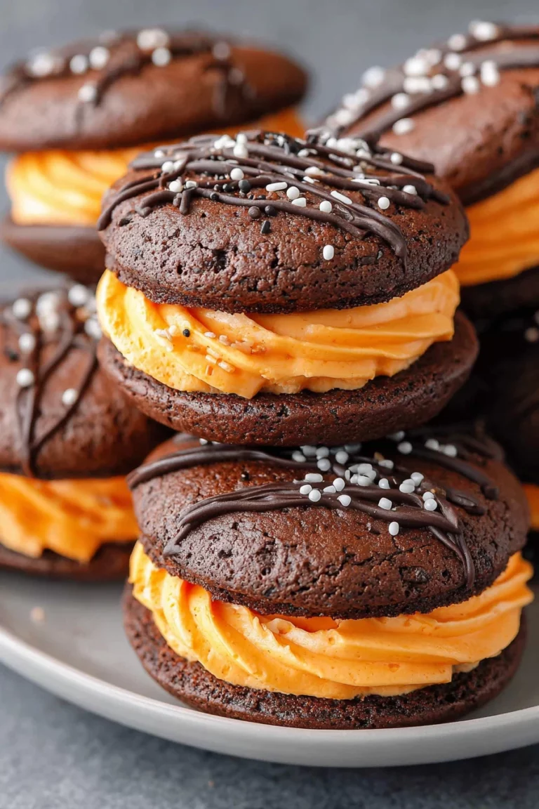 Halloween, Whoopie Pies, spooky, festive, chocolate, orange, delicious