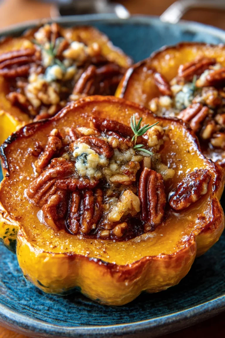 maple pecan, roasted acorn squash, savory, autumn flavors, delicious