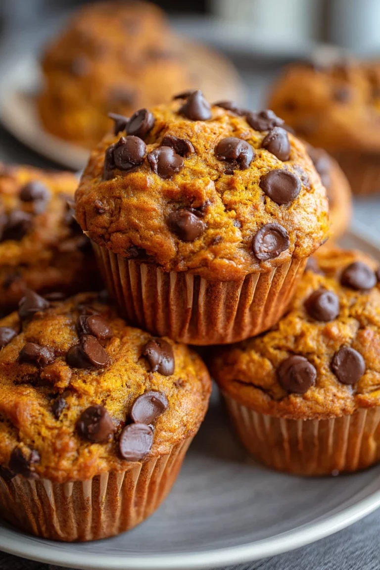 moist, pumpkin chocolate chip muffins, delicious, fall flavors, sweet