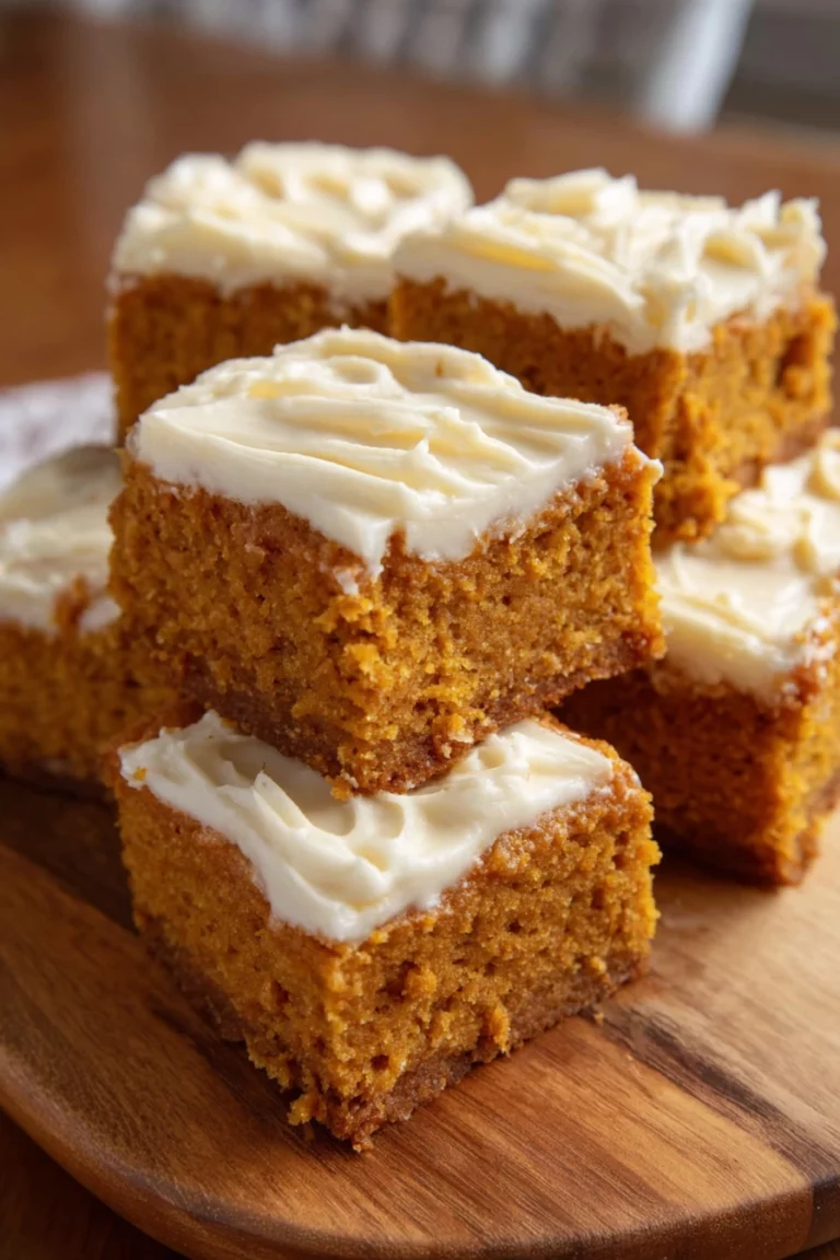 pumpkin bars, autumn dessert, spiced, moist, creamy frosting, seasonal flavors