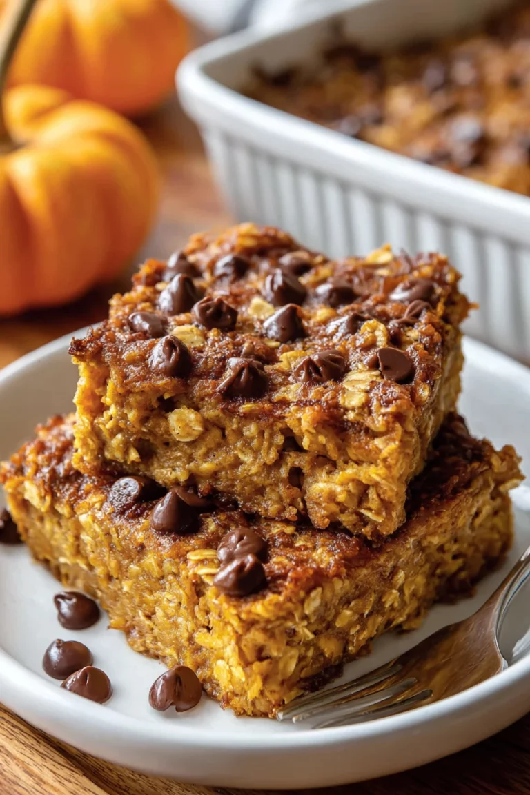 pumpkin baked oatmeal, warm, comforting, fall flavors, hearty breakfast option
