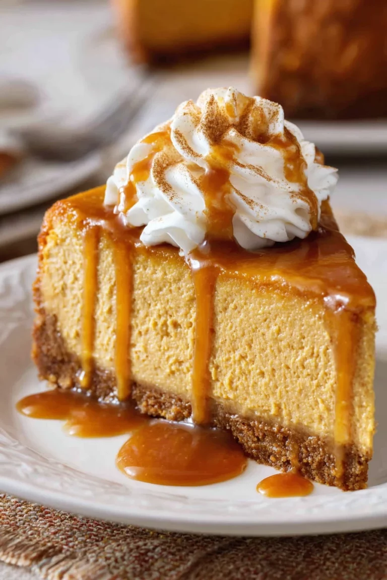 pumpkin cheesecake, creamy, decadent dessert, spiced crust, autumn flavors