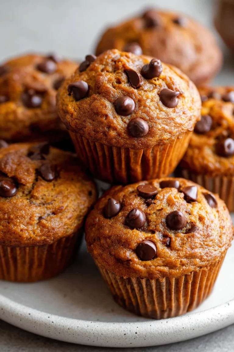pumpkin chocolate chip muffins, delicious fall treat, moist, decadent, seasonal flavors