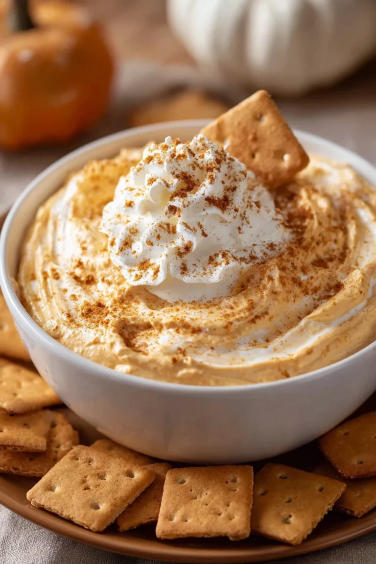 Pumpkin fluff dip, creamy, sweet, fluffy, pumpkin spice, delicious, easy recipe
