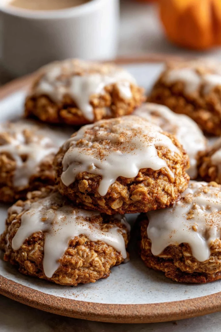 pumpkin oatmeal cookies, spiced cream cheese, autumn flavors, delicious, creamy swirls, fall treat