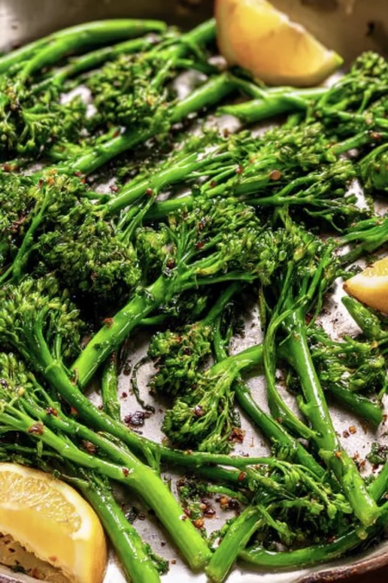 sauteed garlic broccolini, savory, aromatic, tender, green vegetable, delicious flavor