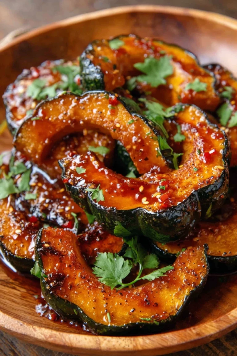 acorn squash, sweet and spicy, roasted, flavorful, fall side dish