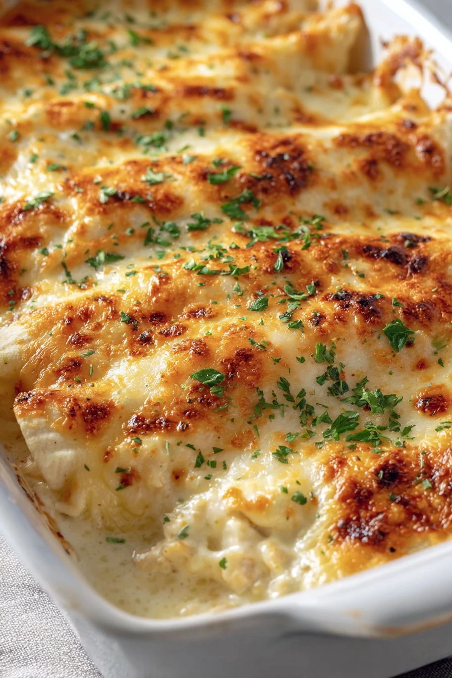 white chicken enchiladas, creamy cheese sauce, flavorful shredded chicken, Mexican cuisine, savory, delicious, baked perfection