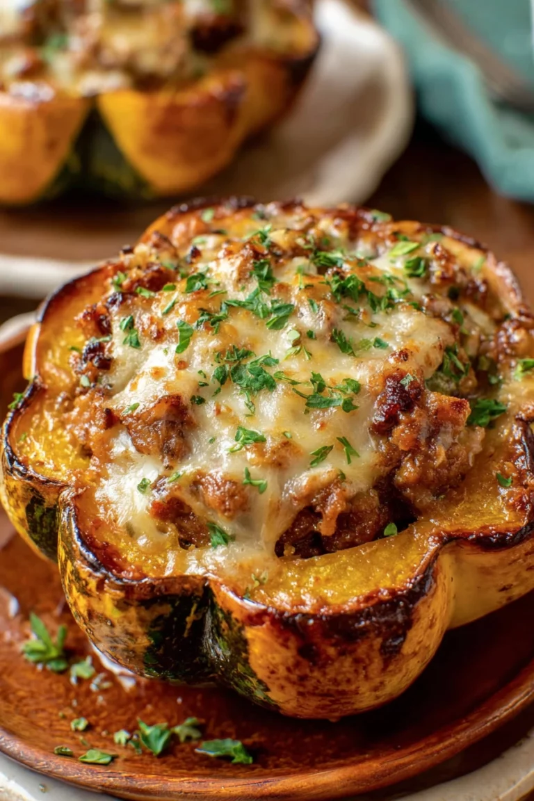 stuffed acorn squash recipe, savory, delicious, fall flavors, healthy, hearty, vegetarian